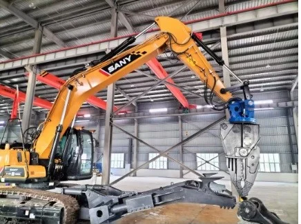 Kìm cắt kim loại thủy lực lắp máy xúc đào